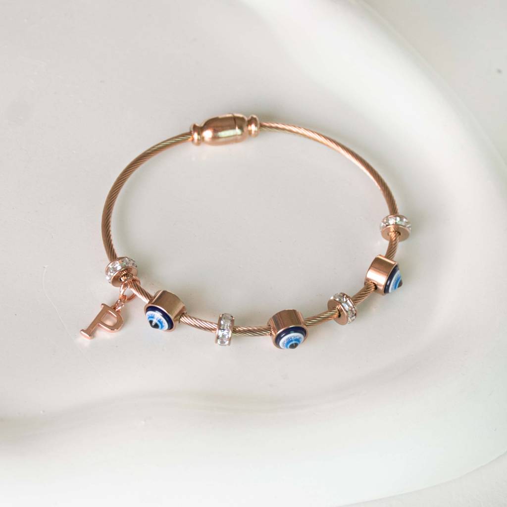 Classic-Evil-Eye-With-Personalized-Initial : BGR267O