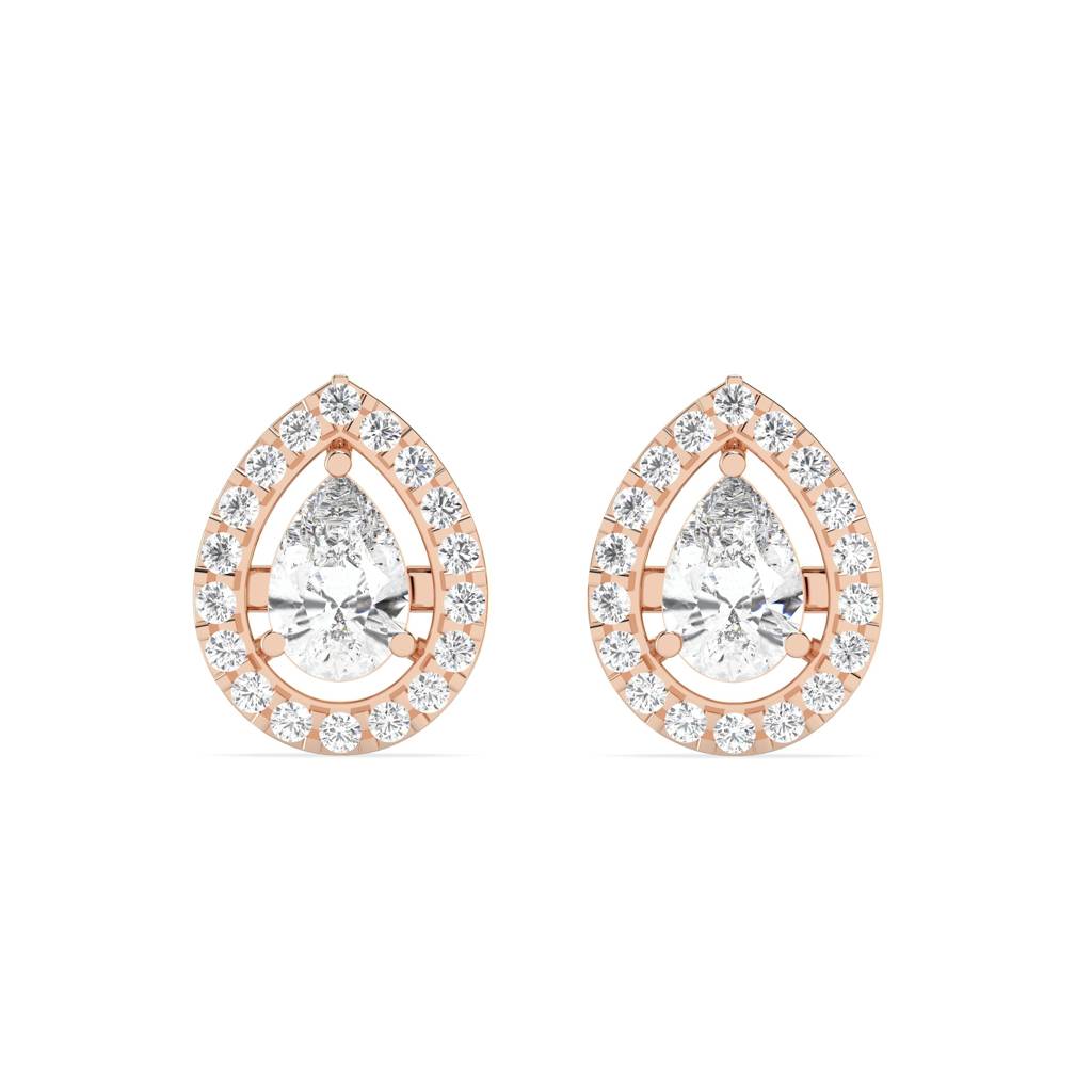 0.3 Ct Pear Stud Earring : SFJ0524ER-018