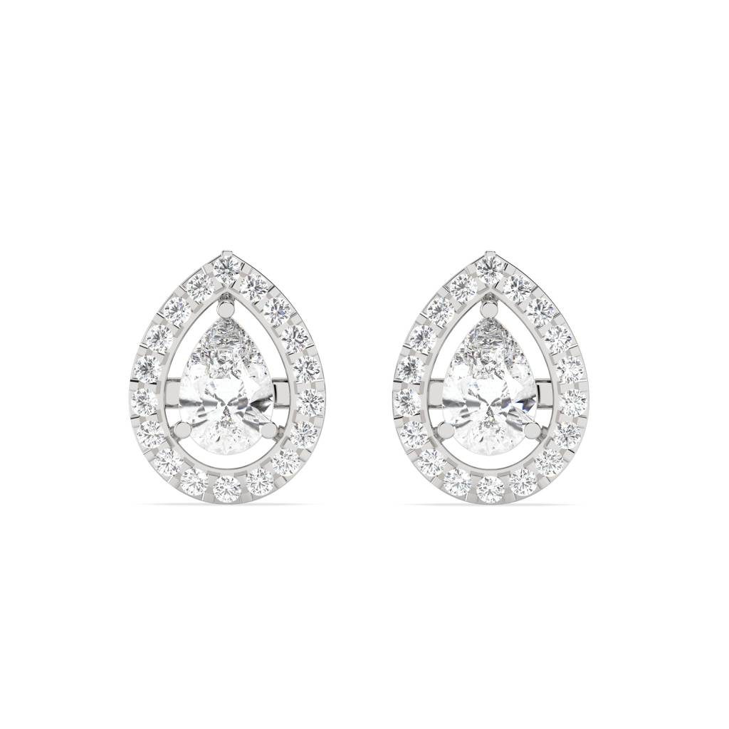 0.3 Ct Pear Stud Earring : SFJ0524ER-018