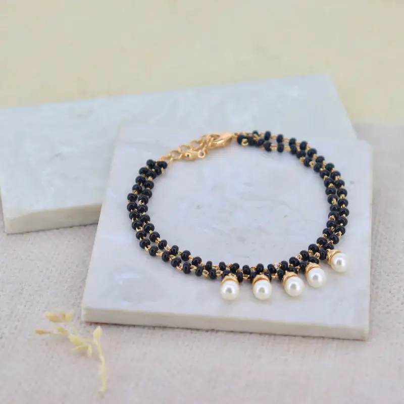 Pearl Layered Mangalsutra Bracelet