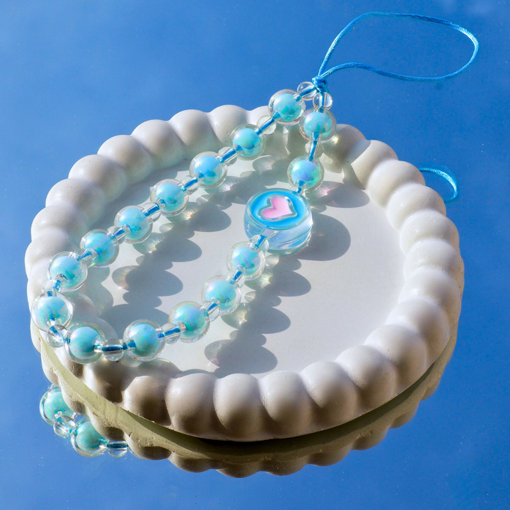 Blue Heart Kawaii Phone Charms : PC11