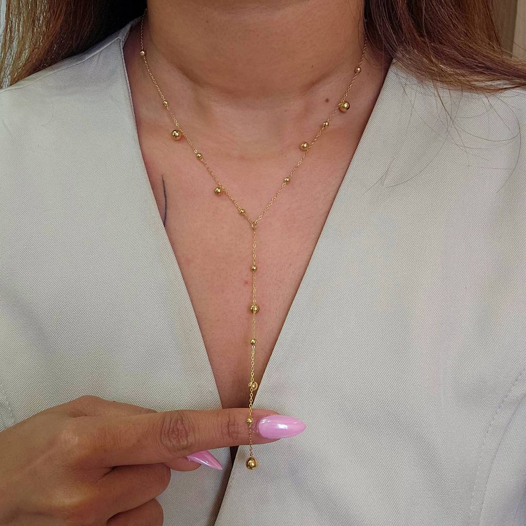 Piper Gold Plated Necklace Gold Stainless Steel