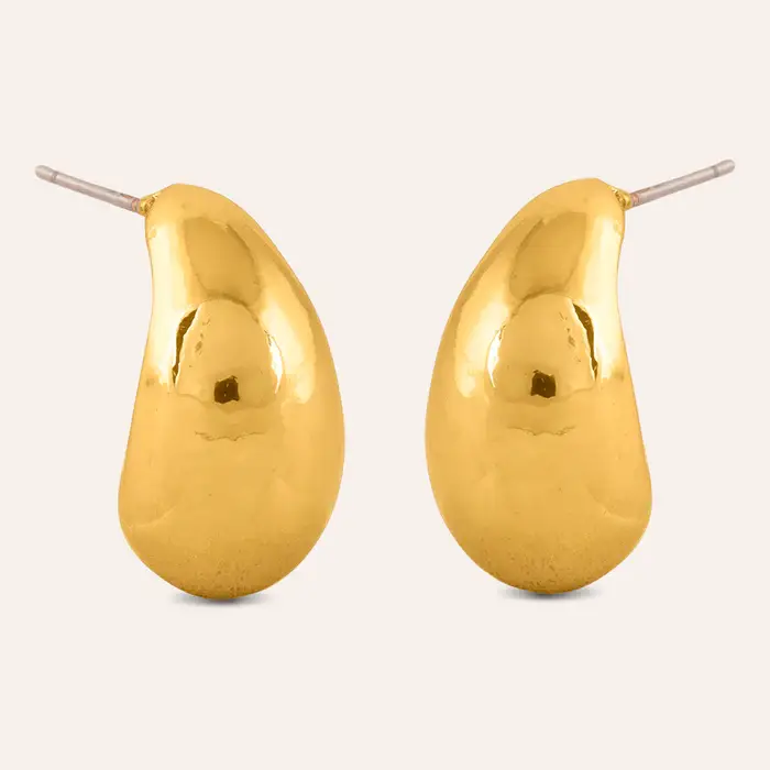 Tfc 18K Pompom Huggie Gold Plated Stud Earrings : 10008