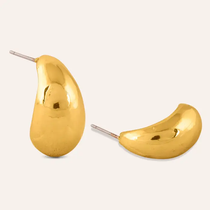 Tfc 18K Pompom Huggie Gold Plated Stud Earrings : 10008
