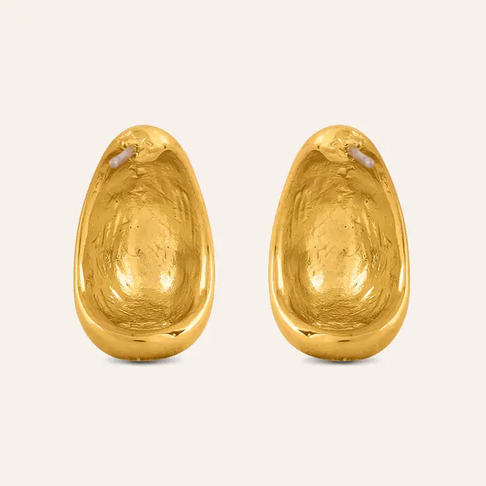 Tfc 18K Pompom Huggie Gold Plated Stud Earrings : 10008