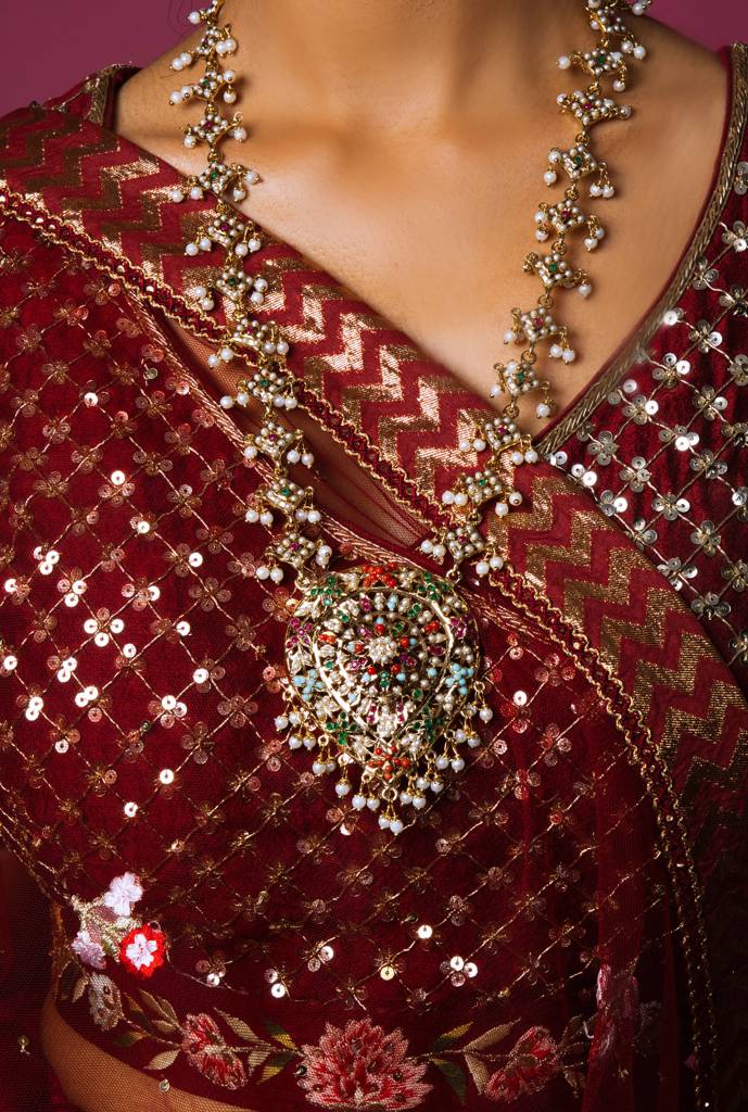 Royal Grace Navratan Jadau Set : ASQJ065