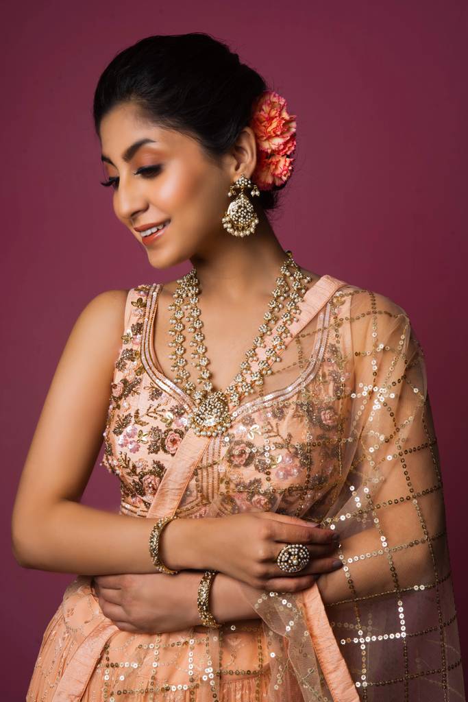Opulent White Double Jadau Layer Set : ASQJ062