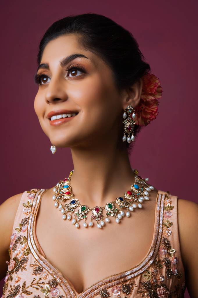 Royal Navratan Choker Set : ASQJ042