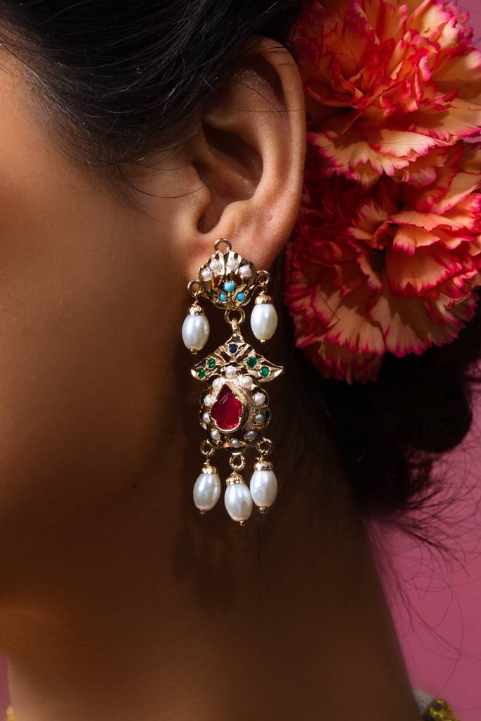 Royal Navratan Choker Set : ASQJ042