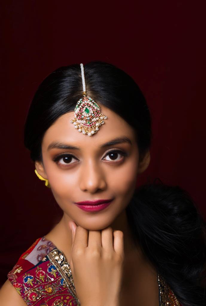 Opulent Katli Navratan Jadau Maangtika : ASQJ016