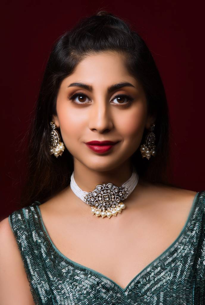 Victorian Kundan Set With Pearls And Earrings : ASQJ008