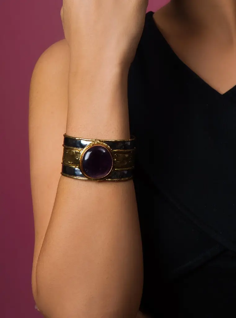Midnight Black Onyx Cuff : SHCNZ1997