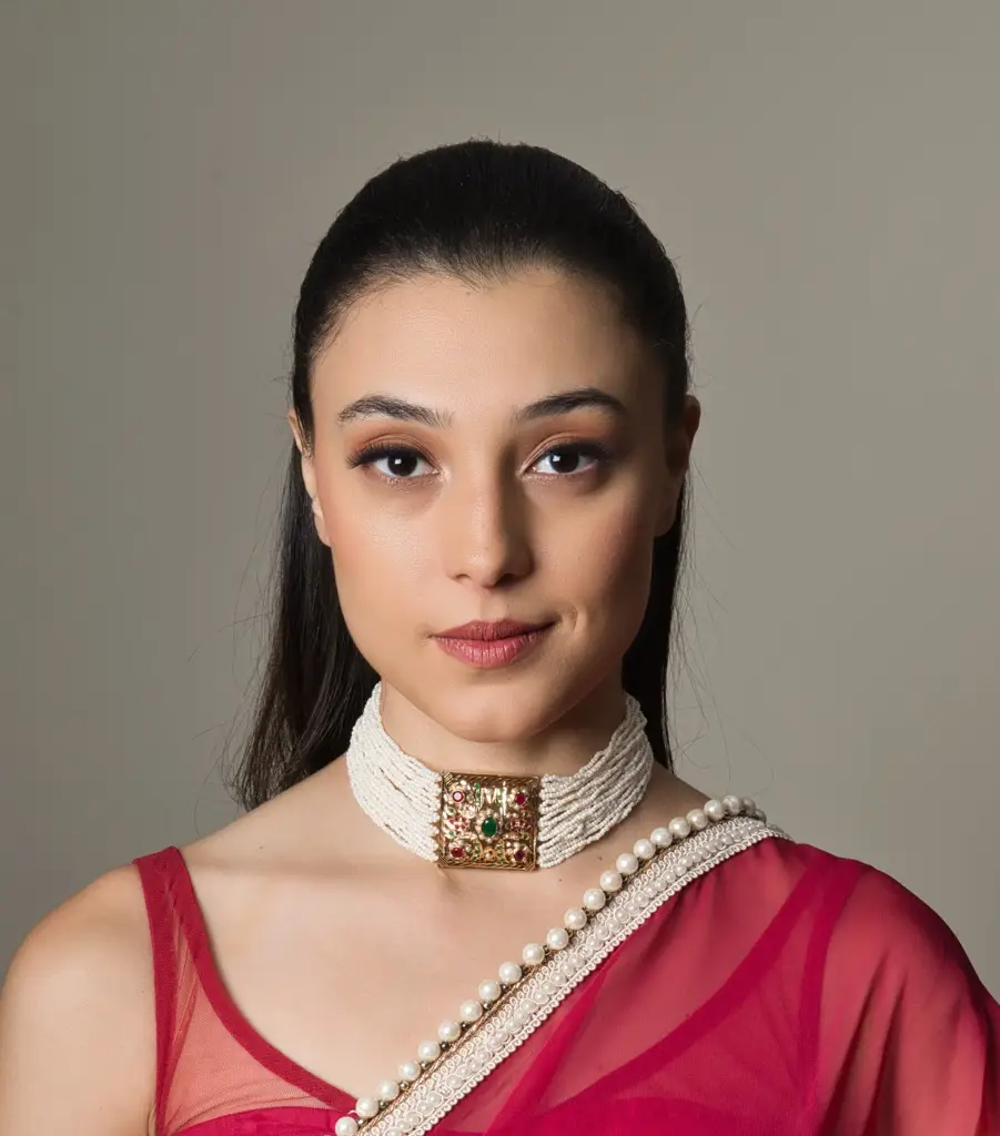 Adya Jadau Multicolour Choker With Small Pearls : RMQJ0076