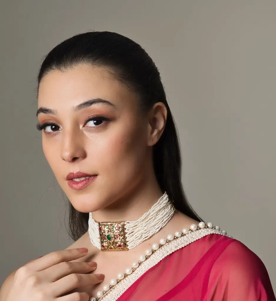 Adya Jadau Multicolour Choker With Small Pearls : RMQJ0076