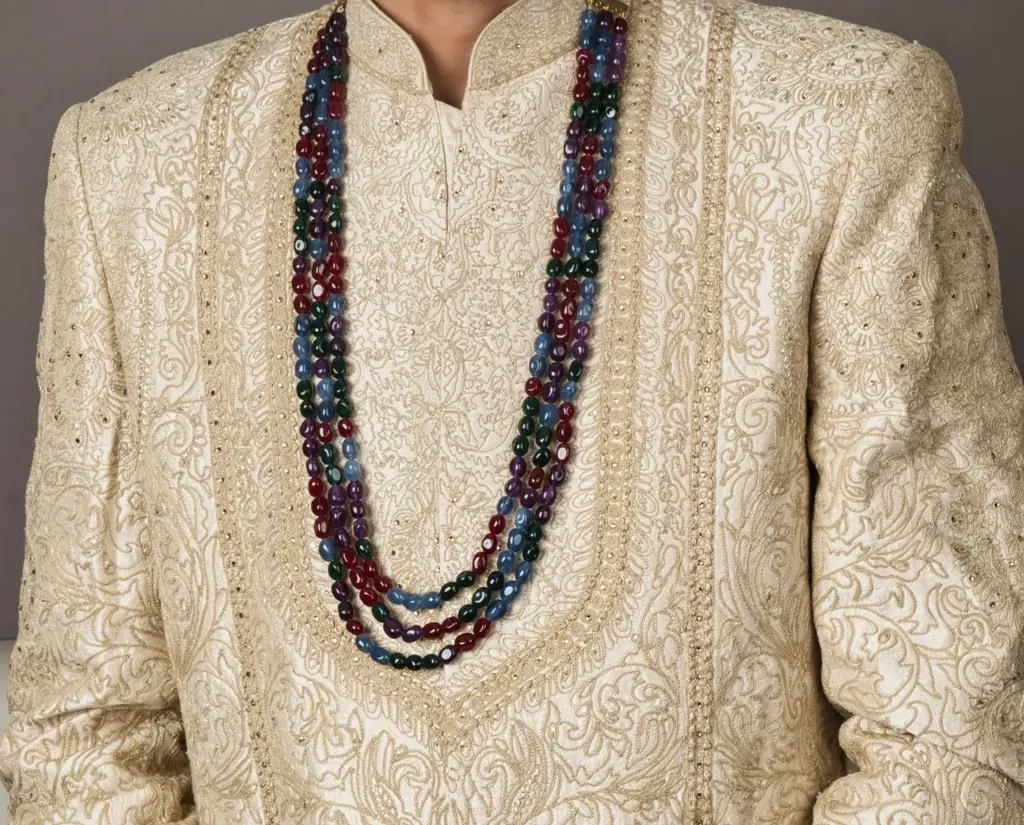 Multicolor Groom'S Sherwani Necklace : RMQJ0096
