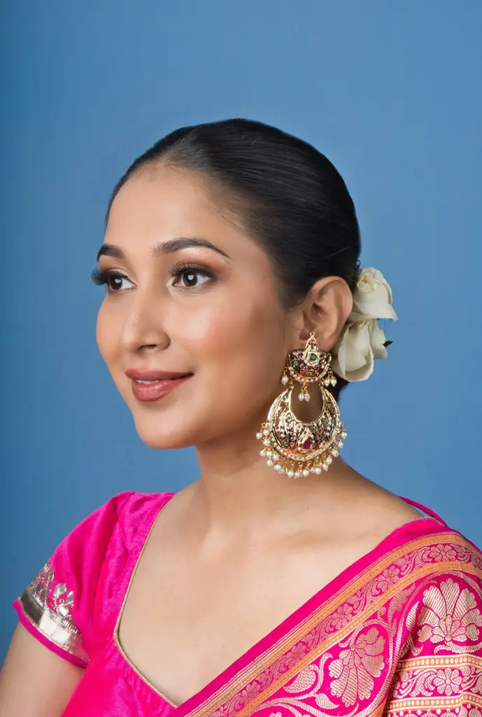 Royal Multicolor Jadau Chaandbali : ASQJ127
