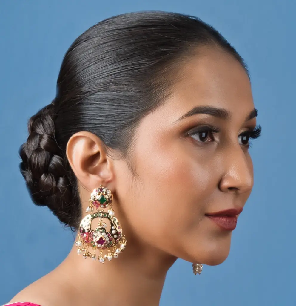 Regal Multicolor Jadau Earrings : SKQJ782