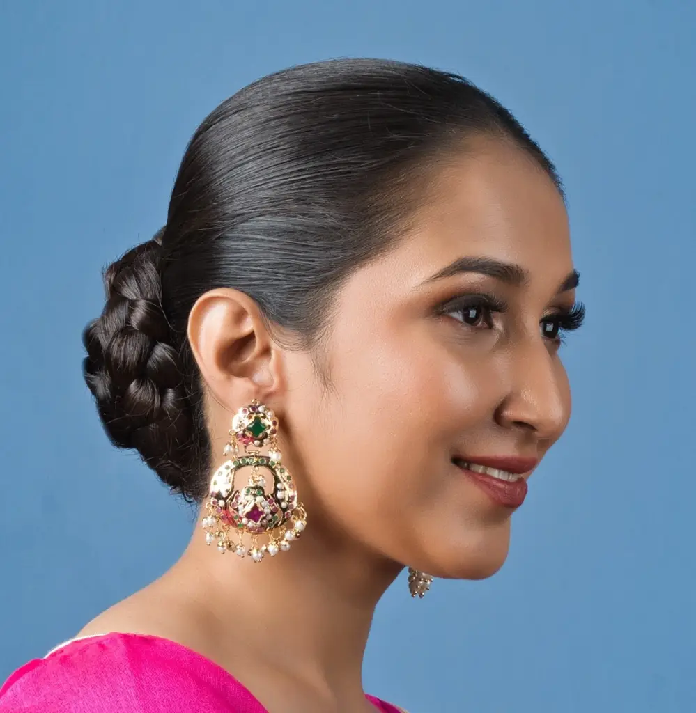 Regal Multicolor Jadau Earrings : SKQJ782