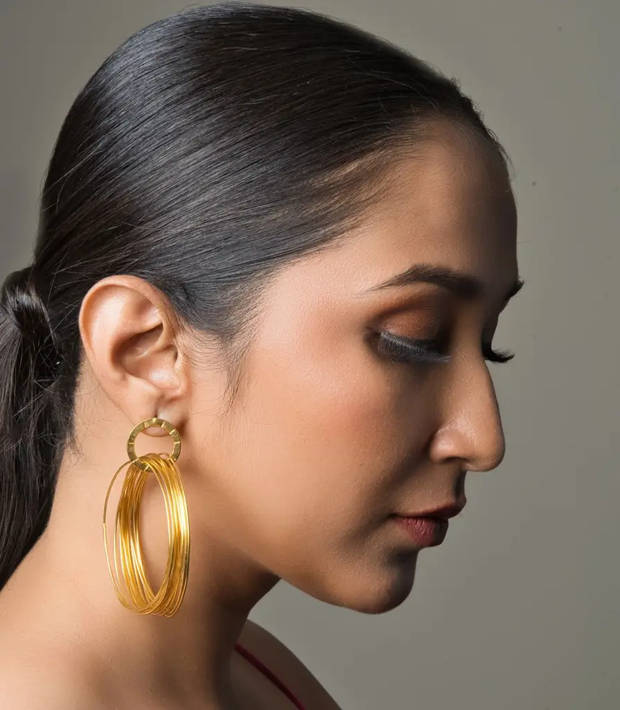 Bold Circular Hoop Earrings : SKQJ190