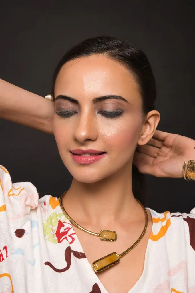 Golden Jaspar Necklace : QJSEP185