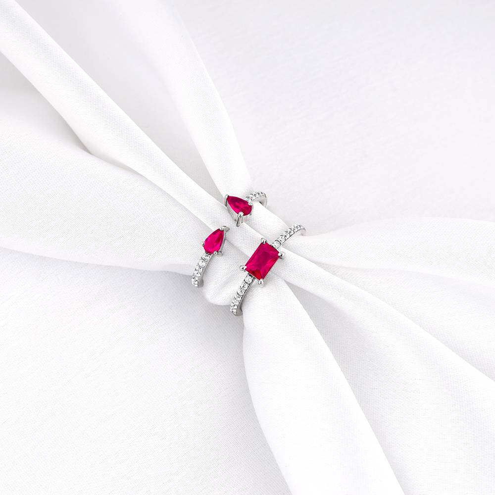 Giva 925 Sterling Silver Pinky Faux Stack Ring|Gift For Valentine | Gift For Girlfriend : R01004