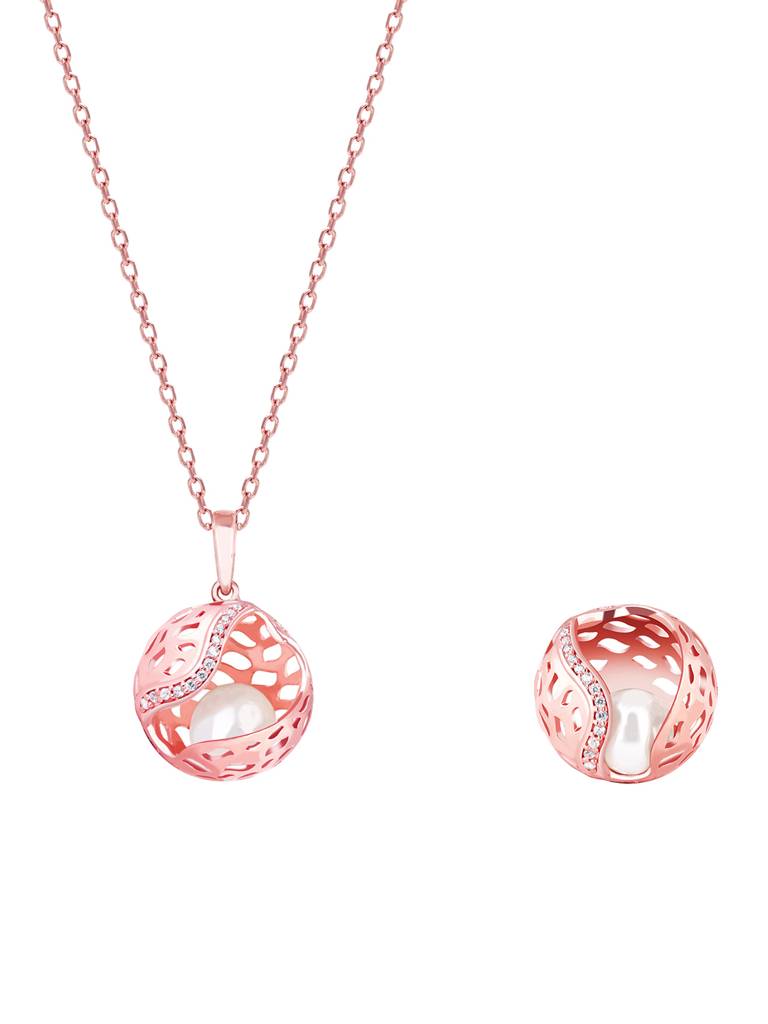 Giva 925 Sterling Silver Rose Gold My Child Set