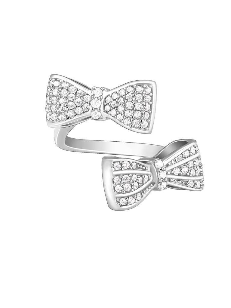 Giva 925 Sterling Silver Dual Bow Ring