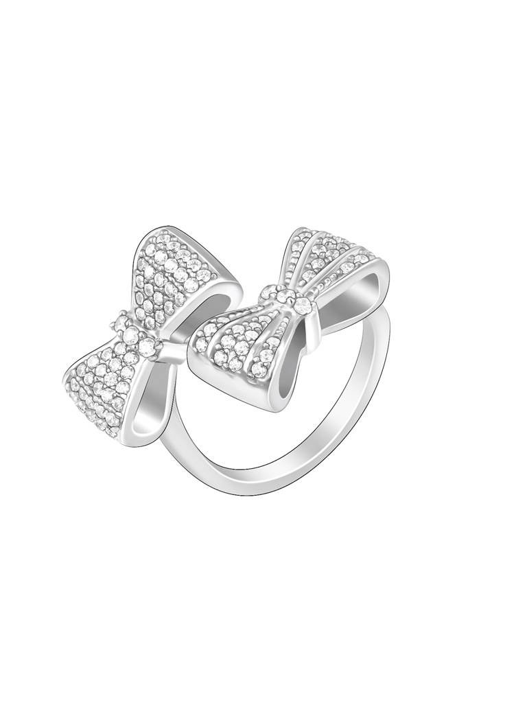 Giva 925 Sterling Silver Dual Bow Ring