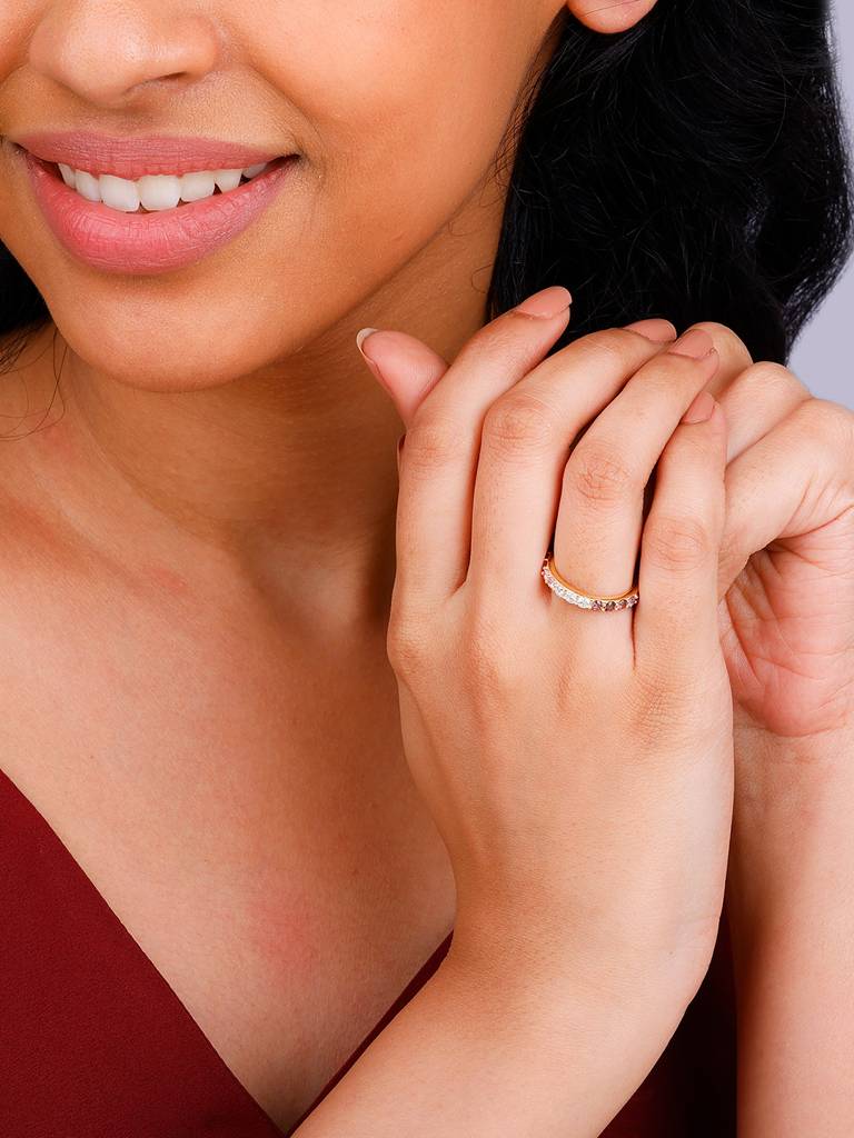Giva 925 Sterling Silver Golden Passionate Gleam Ring
