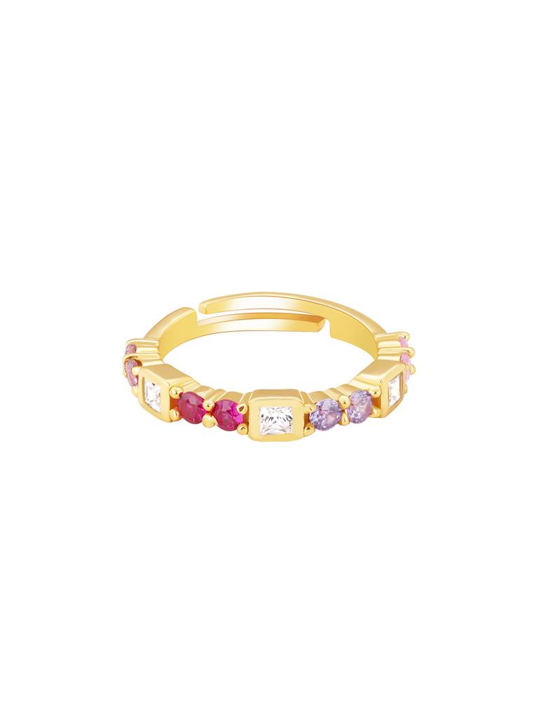 Giva 925 Sterling Silver Golden Heavenly Affection Ring