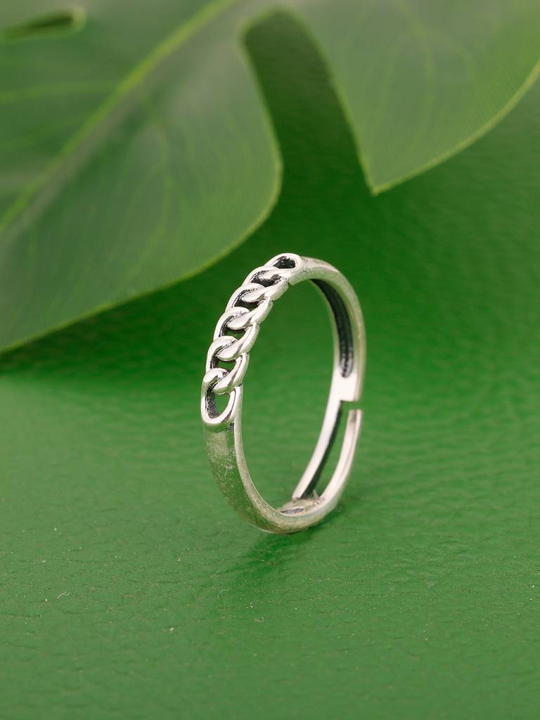 Giva 925 Sterling Silver Classic Chain Ring For Him