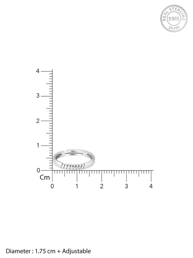 Giva 925 Sterling Silver Rope Ring For Her