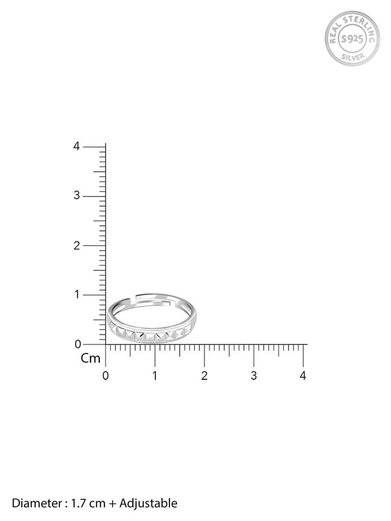 Giva 925 Sterling Silver Pyramid Ring For Her