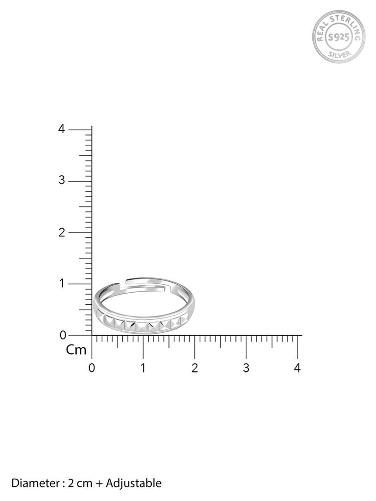 Giva 925 Sterling Silver Pyramid Ring For Him