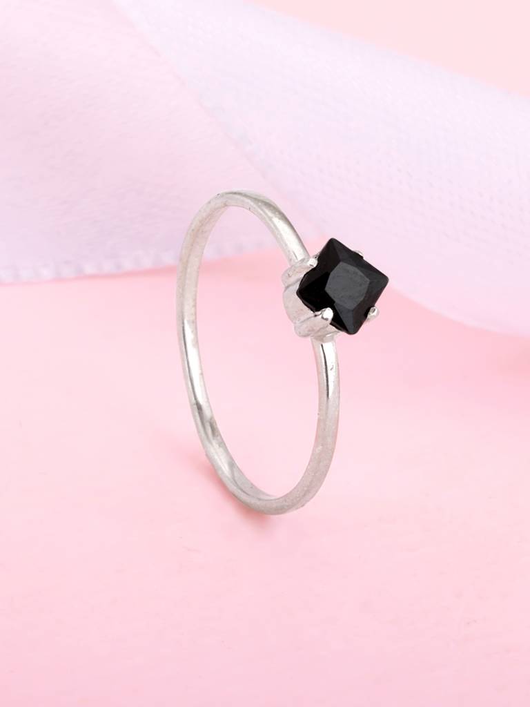 Giva 925 Sterling Silver Rockin Onyx Ring