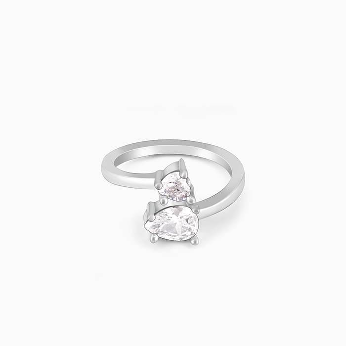Giva 925 Sterling Silver Mists Of Love Ring ,Adjustable| Gifts For Women And Girls | With  : R01043