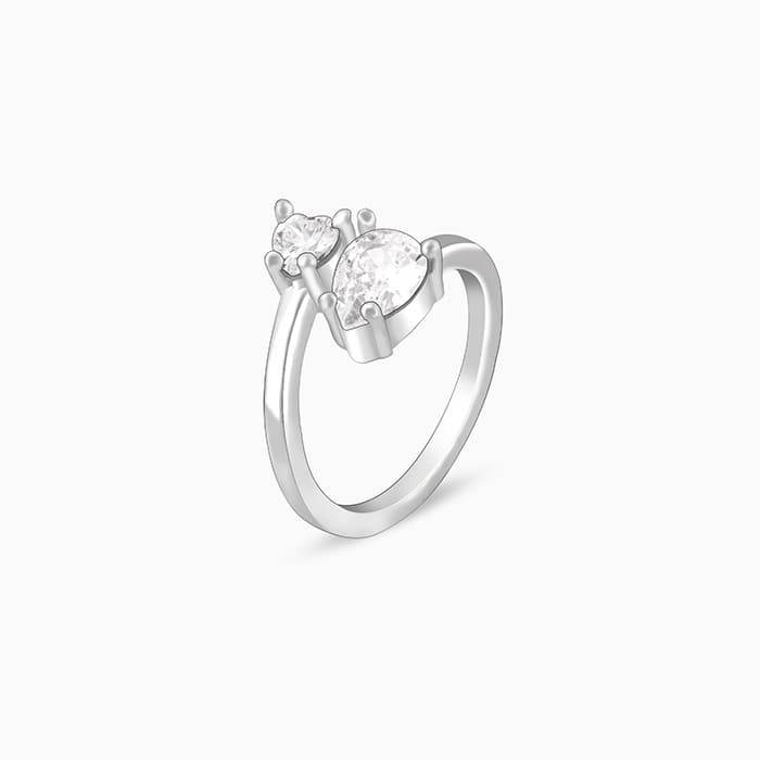 Giva 925 Sterling Silver Mists Of Love Ring ,Adjustable| Gifts For Women And Girls | With  : R01043