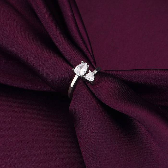 Giva 925 Sterling Silver Mists Of Love Ring ,Adjustable| Gifts For Women And Girls | With  : R01043