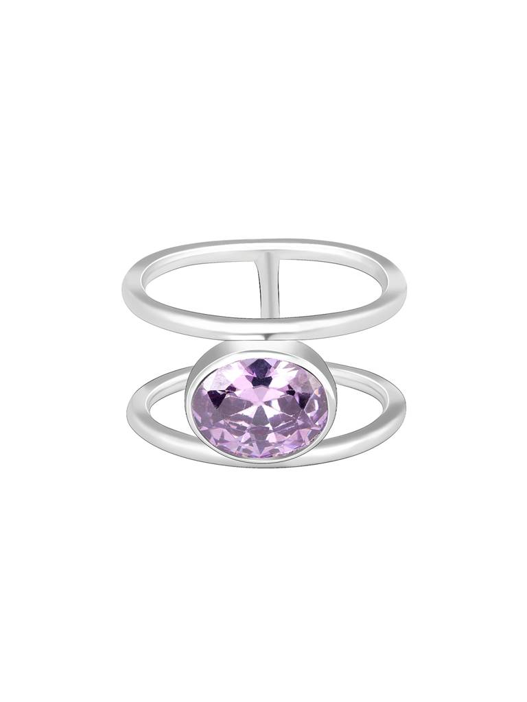 Giva 925 Sterling Silver Lavender Love Ring