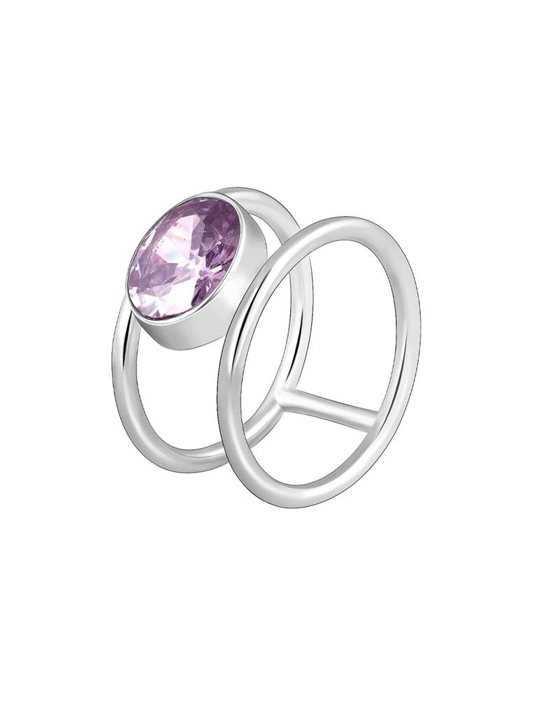 Giva 925 Sterling Silver Lavender Love Ring