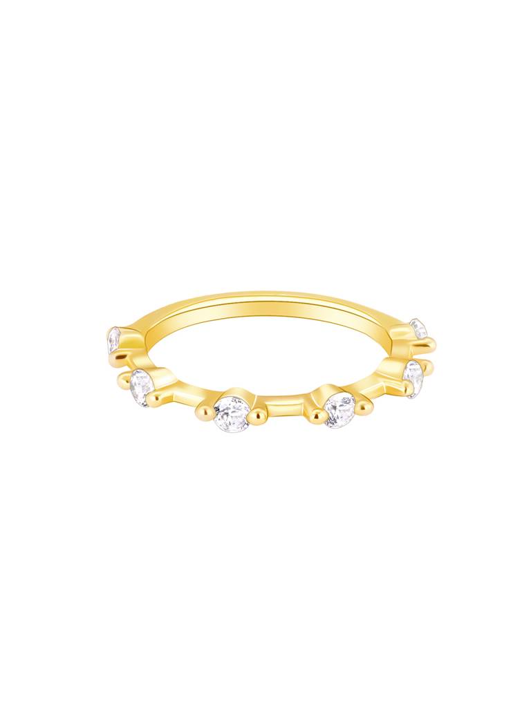 Giva 925 Sterling Silver Golden Cherished Ring