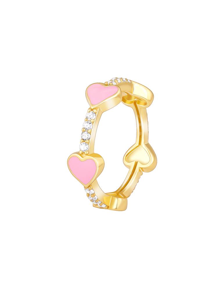 Giva 925 Sterling Silver Golden Journey Of Love Ring