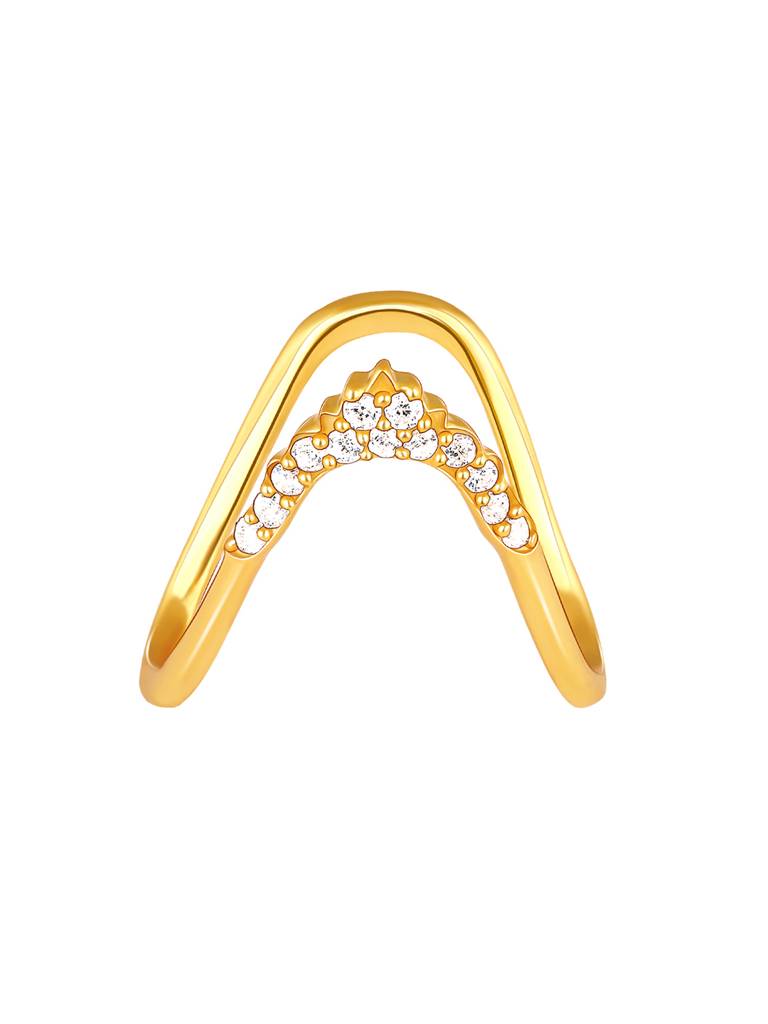 Giva 925 Sterling Silver Golden Dreamy Sparkle Ring