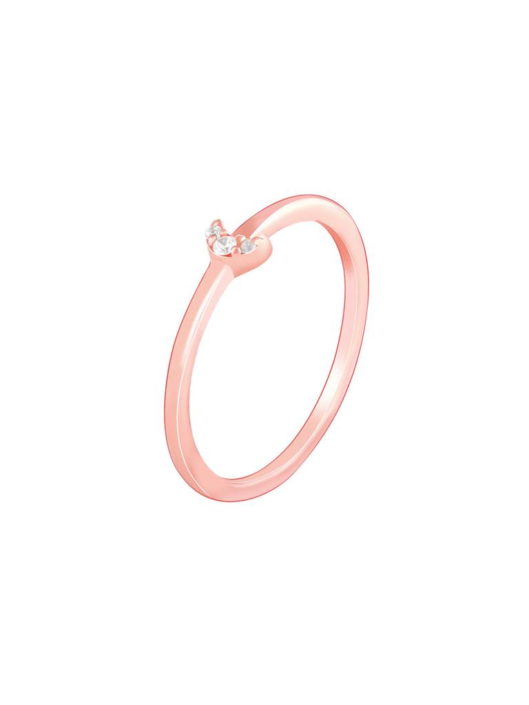 Giva 925 Sterling Silver Rose Gold In Motion Ring