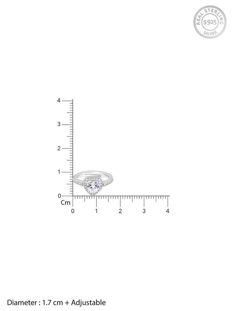 Giva 925 Sterling Silver Hearts Harmony Ring