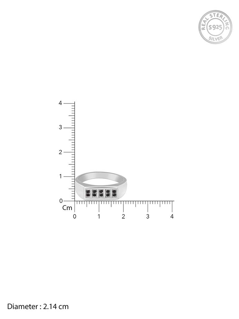 Giva 925 Sterling Silver Contemporary Minimalism Mens Ring