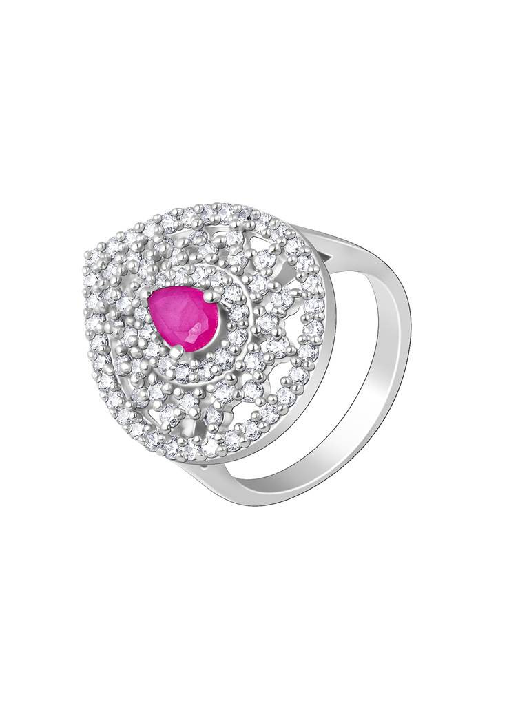 Giva 925 Sterling Silver Opulent Teardrop Ring