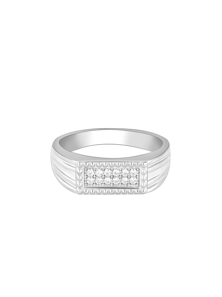 Giva 925 Sterling Silver Modern Simplicity Mens Ring