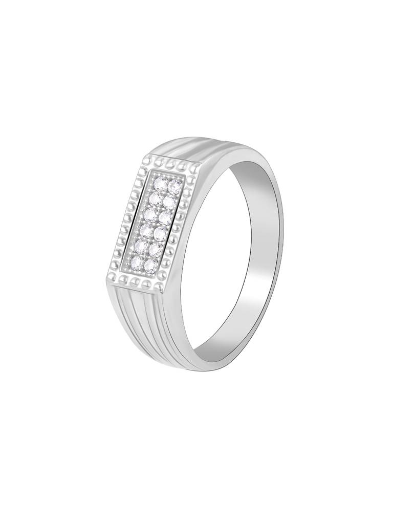 Giva 925 Sterling Silver Modern Simplicity Mens Ring