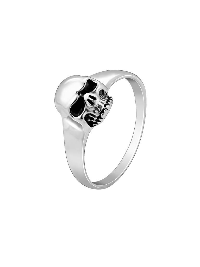 Giva 925 Oxidised Silver Iconic Skull Ring